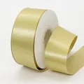 Champagne gold 4cm satin ribbon roll for gift wrapping and wedding decoration - Gold