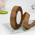 2cm coffee brown grosgrain ribbon roll with textured ribbing for gift wrapping and DIY crafts - Standard Roll / Chocolate