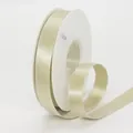 Champagne gold 1.5cm satin ribbon roll for gift box packaging, color code 029# - US 1.5 / White