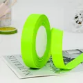 2cm neon green grosgrain ribbon roll for DIY crafts and gift wrapping projects - Standard Roll / Fluorescent Green