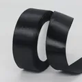 3cm wide black satin ribbon roll with smooth glossy finish for gift wrapping DIY - In Roll / Black