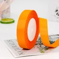 Roll of 2cm orange grosgrain ribbon with ribbed texture for gift wrapping and DIY crafts - Standard Roll / Orange