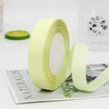 Pale yellow grosgrain ribbon roll 2cm wide for DIY hair accessories and gift wrapping - Standard Roll / Light Yellow