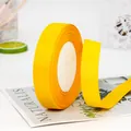 Bright yellow grosgrain ribbon roll 2cm wide for DIY hair accessories and gift wrapping - Standard Roll / Gold