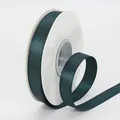 Deep teal decorative ribbon with gold glitter finish on a white spool for gift wrapping - US 1.5 / Dark Green
