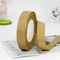 Golden 2cm grosgrain ribbon on roll for hair bows and gift wrapping crafts - Standard Roll / Champagne