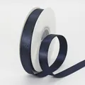 Navy blue ribbon with gold glitter for gift wrapping and floral decoration on a roll - US 1.5 / Dark Blue