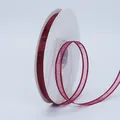 Roll of 1cm wide semi-transparent burgundy mesh ribbon for DIY hair accessories - 1cm Wide Mesh (BH-230) / Burgundy