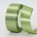 Roll of high-quality sage green satin ribbon with 3cm width for gift wrapping and DIY crafts - Short Roll / 3cm x 22m / Sage Green