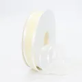 Rolle 2,5cm cremeweißes Organzaband mit Satinrand für Haarschmuck und Dekoration - 2,5 CM Breit / Beige