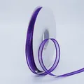 Deep purple 1cm sheer organza ribbon roll for DIY crafts and gift wrapping decoration - 1cm Wide Mesh (BH-230) / Purple