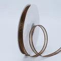 Brown semi-transparent 1cm wide chiffon ribbon roll for DIY hair accessories and floral gift wrapping - 1cm Wide Mesh (BH-230) / Coffee