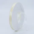 Translucent cream mesh ribbon on white spool for hair accessories and DIY crafts - 1cm Wide Mesh (BH-230) / Beige