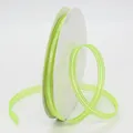 1cm light green satin ribbon with gold edge detail for gift wrapping and DIY crafts - Fluorescent Green
