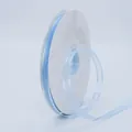 Light blue 1cm transparent organza ribbon roll for DIY crafts and gift wrapping decor - 1cm Wide Mesh (BH-230) / Light Blue