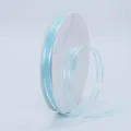 Light blue 1cm sheer chiffon organza ribbon roll for DIY crafts and gift wrapping - 1cm Wide Mesh (BH-230) / Tiffany Blue