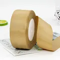 Champagne gold grosgrain ribbon roll with textured ribbed surface for DIY gift wrapping - 22 Meters / Champagne Gold