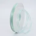 1cm light blue ribbon with gold edges on white spool for DIY hair accessories - Tiffany Blue