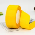Roll of bright yellow 4cm grosgrain ribbon for DIY hair accessories and crafts - 22 Meters / Gold Yellow