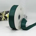 Dark green grosgrain ribbon roll for gift wrapping and floral packaging - Dark Green