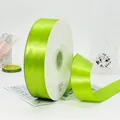 Ruban de satin vert citron 38mm de large, 100 yards pour emballage de cadeaux - Vert Militaire
