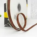 3/8 inch brown grosgrain ribbon 100 yards roll for gift wrapping and cake boxes - Dark Coffee