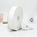 Hochdichtes weißes Ripsband auf Rolle für Geschenkverpackungen und Floristik - Gebleichtes Weiß