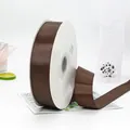Dunkelbraunes 4cm Ripsband aus hochwertigem Polyester für Geschenkverpackungen - Dunkelkaffee