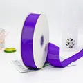 Premium lila Ripsband Rolle mit Rippstruktur für Geschenkverpackungen und DIY-Deko - Lila