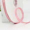Ruban gros-grain rose de 1cm pour emballage cadeau et travaux manuels créatifs - Rose Poudré