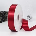 Ruban de satin bordeaux en rouleau pour emballage de fleurs et décoration de cadeaux - Bordeaux