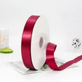 Ruban de satin bordeaux de 4cm pour emballage de cadeaux et décoration de luxe - Bordeaux