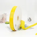 Bright yellow high-density grosgrain ribbon roll for gift wrapping and DIY crafts - 2.5cm / Gold Yellow