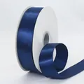 Ruban de satin bleu marine sur bobine pour emballage cadeau et décorations florales - Bleu Marine