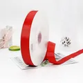 Rote 25mm Ripsband Rolle aus 100% Polyester für Hochzeit Geschenke und Bastelarbeiten - 2.5cm / Rot