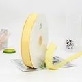 2,5 cm gelbes Ripsband mit Rippstruktur für Blumen- und Geschenkverpackungen - 2.5cm / Hellgold