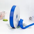 Königsblaues Ripsband Rolle 2,5 cm breit für Geschenkverpackungen und Basteln - 2.5cm / Saphirblau