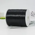 Single roll of high-quality black satin ribbon with smooth finish for gift wrapping - Ultra Slim Huge Industrial Roll (BH-44)