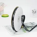 Nastro di raso nero decorativo con stampa bianca Just For You per regali - Stampa Just For You / Nero