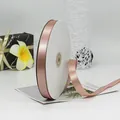 1.5cm high-density satin ribbon in dusty rose for gift boxes and DIY flower wrapping - 1.5cm x 91m / Dusty Pink