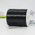 Single roll of black satin ribbon on white spool for gift wrapping and DIY crafts - Extra Long Industrial Roll (BH-44)