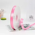 Pink 16mm satin ribbon spool for gift wrapping and floral bouquets decoration - 1.5cm x 91m / Hot Pink