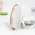 Nastro regalo bianco crema con scritta rossa Just for you e cuori per pacchi regalo - Stampa Just For You / Bianco Sporco Con Lettere Rosse