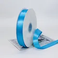 Ruban de satin bleu vif de 2,5 cm en polyester pour l'emballage de cadeaux et gâteaux - Bleu