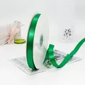 1.5cm lime green satin ribbon roll for gift wrapping and floral bouquets decorations - 1.5cm x 91m / Bright Green
