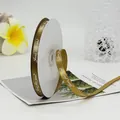 Nastro in raso marrone dorato con scritta Just for you per confezioni regalo eleganti - Stampa Just For You / Oro champagne