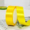 2,5 cm felgeel satijnen lint op rol voor cadeauverpakking en bruiloft decoratie - 10m / Goudgeel