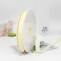 Roll of 2cm cream grosgrain ribbon with ribbed texture for gift wrapping and DIY crafts - 2cm Wide 91m Long / Off White
