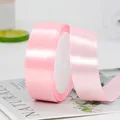 Roze satijnen lint van 2,5 cm voor elegante cadeauverpakkingen en doe-het-zelf decor - 10m / Roze