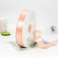 Ruban de satin rose champagne de 2,5 cm pour emballage cadeau et décoration florale - Rose Champagne (Couleur 203)